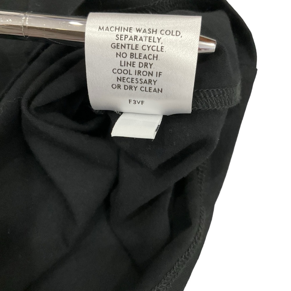 Eileen Fisher Shift Dress Black Ballet Neck Cut-Out Back Classic LBD  Si… - Picture 13 of 16